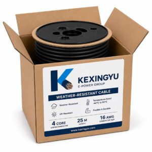 Weather-resistant plateau region cable coil in KEXINGYU branded packaging