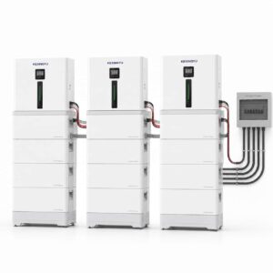 KEXINGYU battery distribution box close-up for three-phase hybrid inverter system