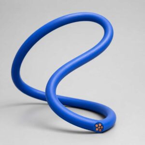 FLRY11Y automotive wire flexed to demonstrate flexibility