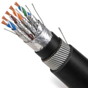 Cross-section of instrumentation cable showing conductor pairs, individual foil screens, overall screen, optional steel wire armour and LSZH sheath