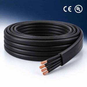 CE and UL certification marks with elevator composite cable