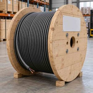 KEXINGYU branded reel packaging of lead-sheathed armored thermocouple cable