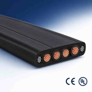 CE and UL certification marks with flat festoon composite cable