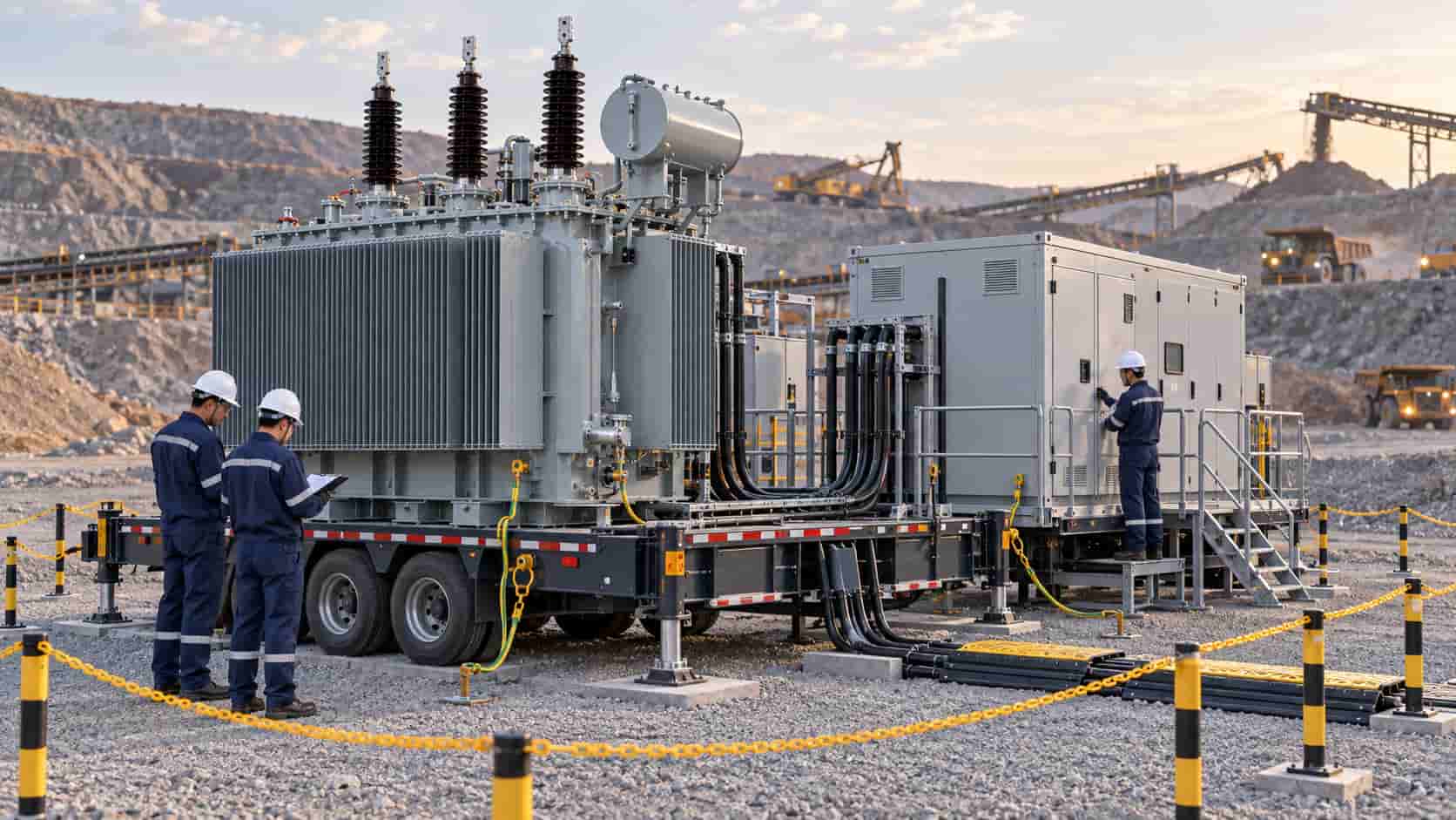 Mobile Substation Deployed for a Remote Mining Power Project